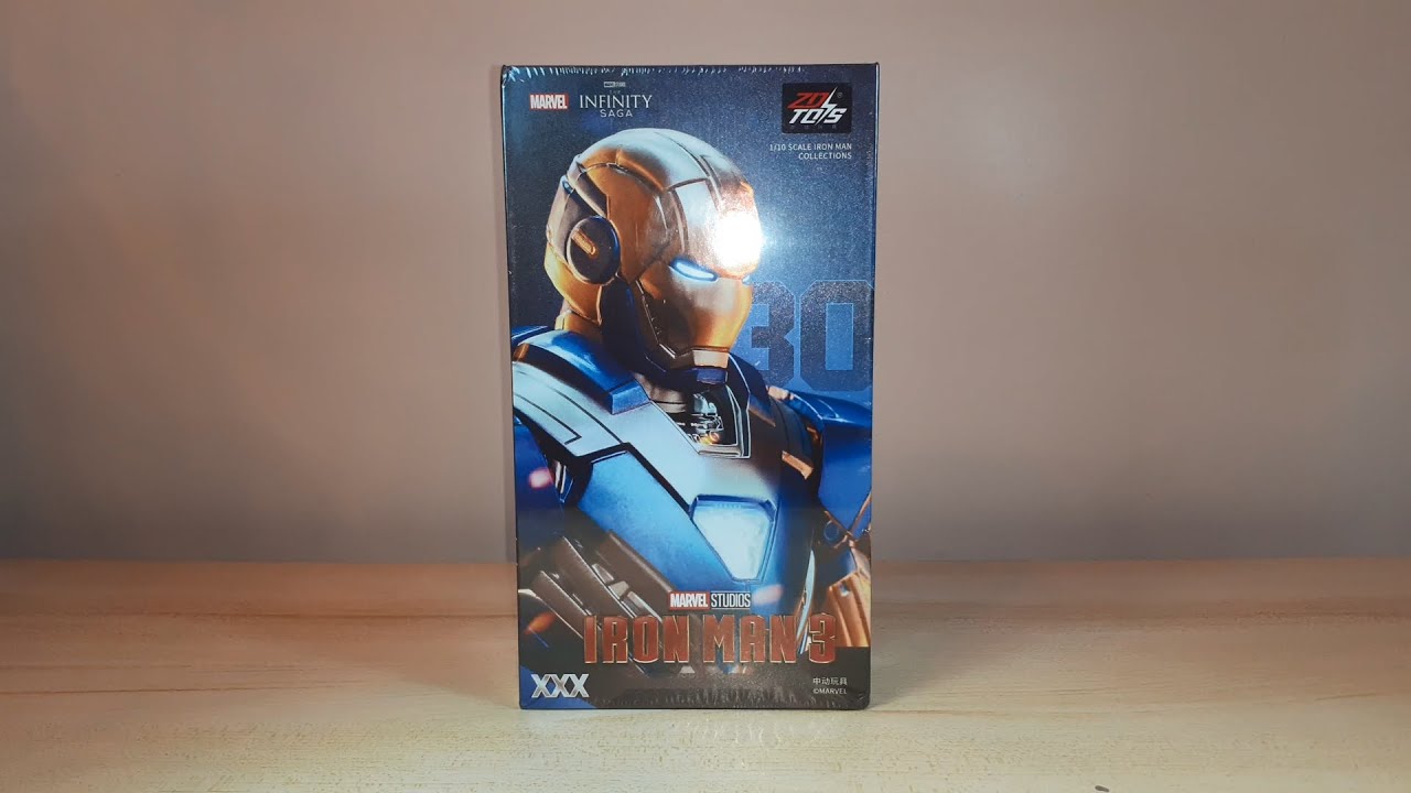 ZD Toys Iron Man Mark 30 (Mark XXX) Blue Steel Unboxing & Comparison Review