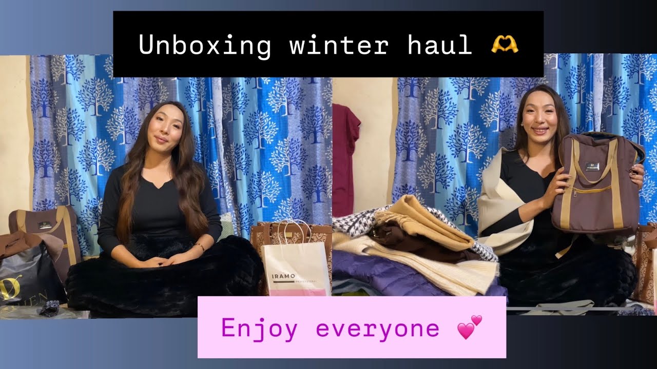 Unboxing my new gifts from Delhi || Winter haul || fashion haul || chit chat || Tibetan vlogger ||♥️