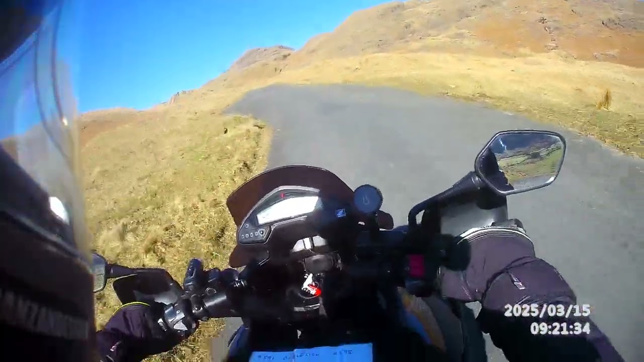 Hardknott Pass Honda VFR