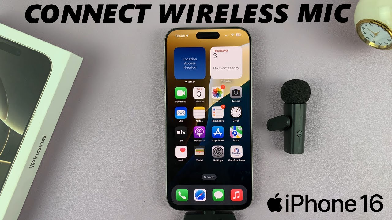 How To Connect Wireless Microphone To iPhone 16 / 16 Pro