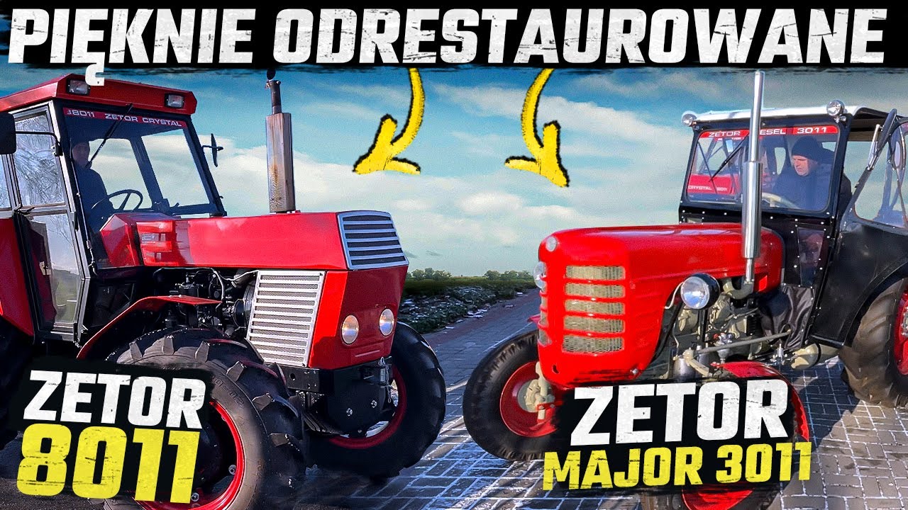 ZETOR MAJOR 3011 1962r. | ZETOR 8011 1973r. w STANIE KOLEKCJONERSKIM !!!