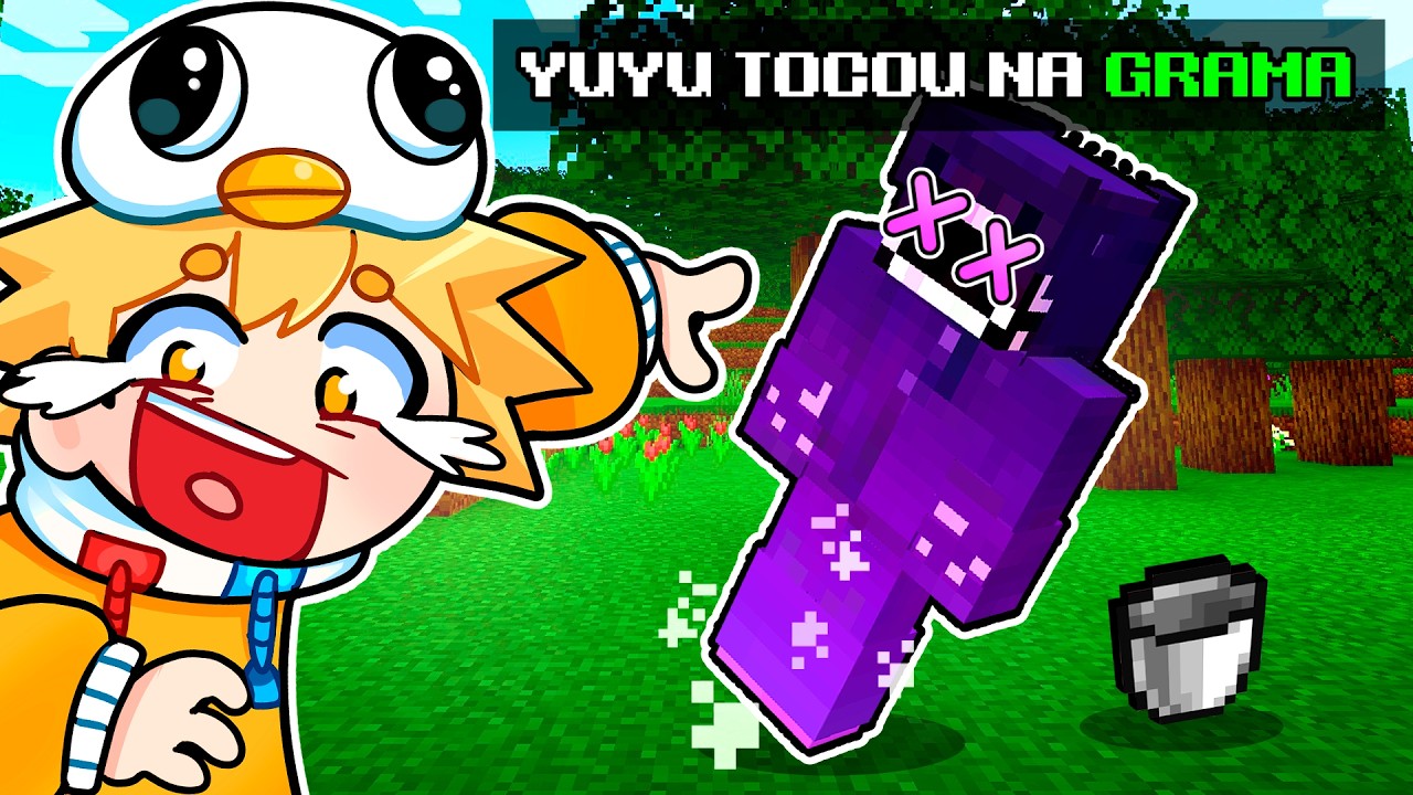 MINECRAFT, mas NÃO PODEMOS TOCAR NO VERDE!
