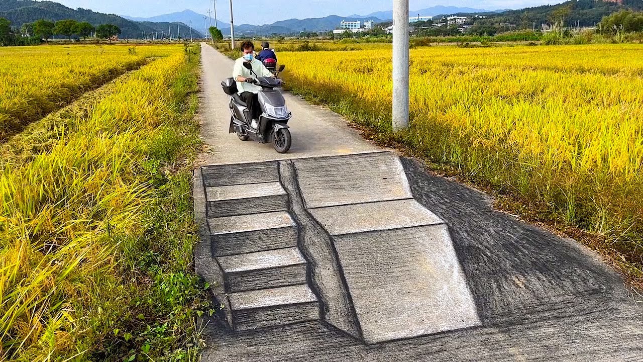The Best Painting 3D Street Art, Illusion 3D Art On The Street