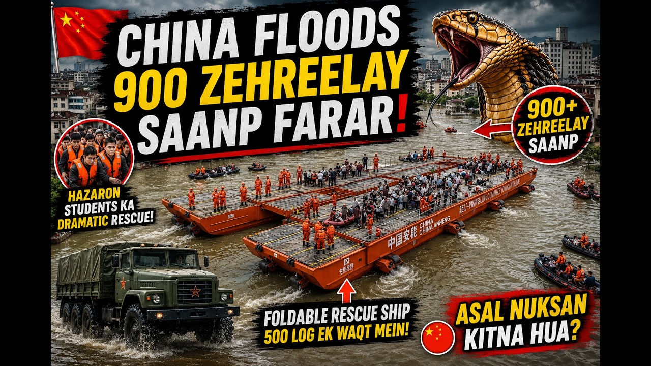 🚨 China Floods 2026: 900 Venomous Snakes Escaped 😱 | China's Giant Rescue Ship
