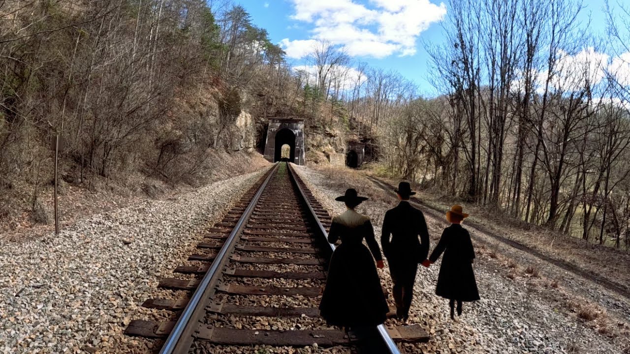 1800s Cemetery on top of Train Tunnel - Who's buried there? Crum, West Virginia