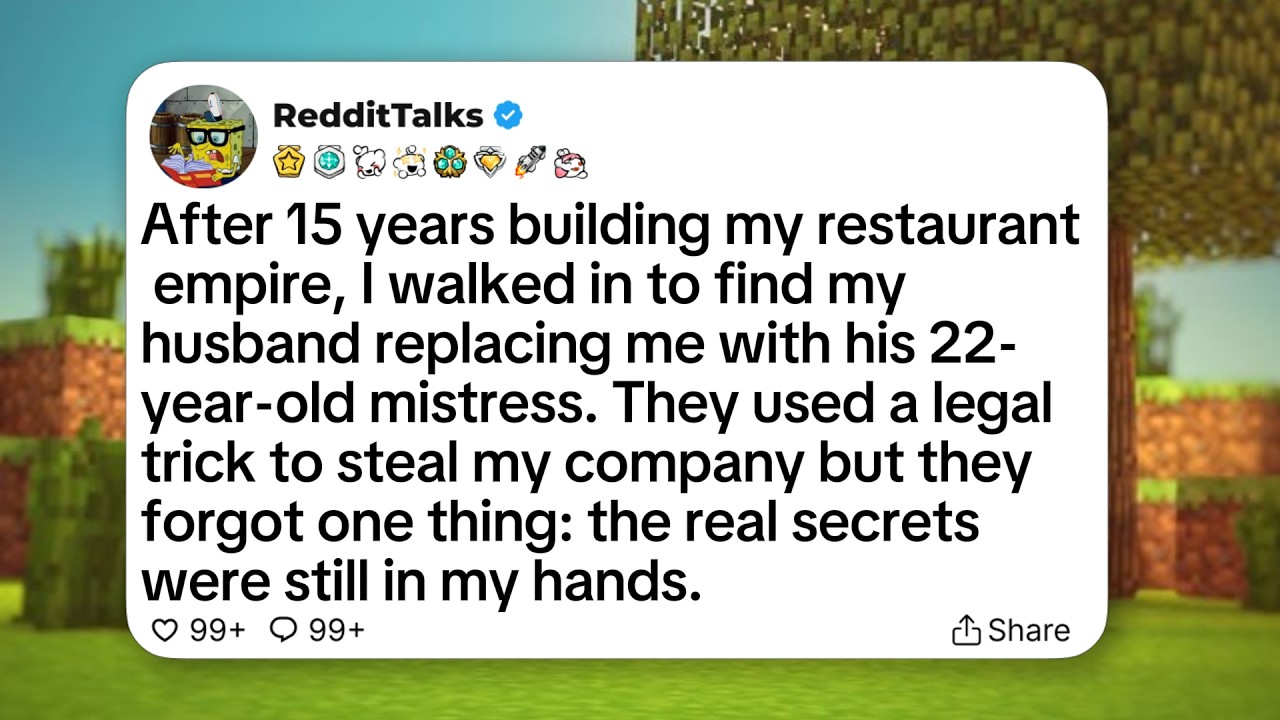 After 15 years building my restaurant empire, I walked in to find my husband replacing me with...