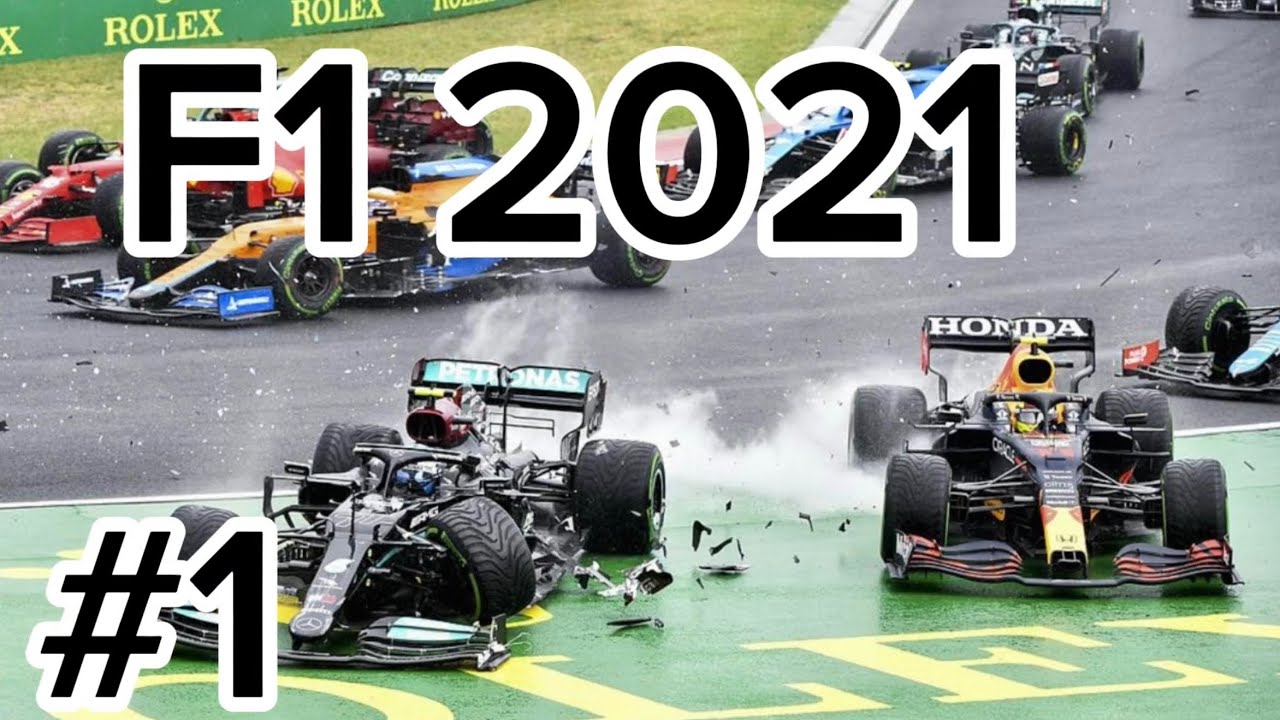 F1 2021 All Spins & Crashes Part1