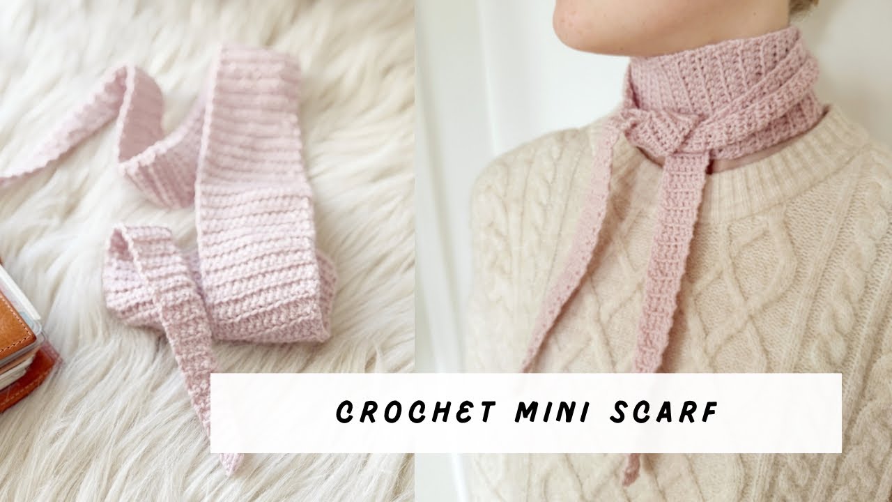 Crochet a Mini Scarf // Cosy Autumn/Fall project for beginners 