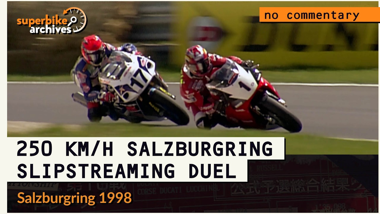 Superbike champions swap places at 250 km/h | 1998 Pro-Superbike | Raw Footage