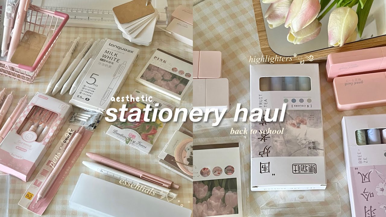 huge aesthetic stationery haul🌷 | ft. journalsay