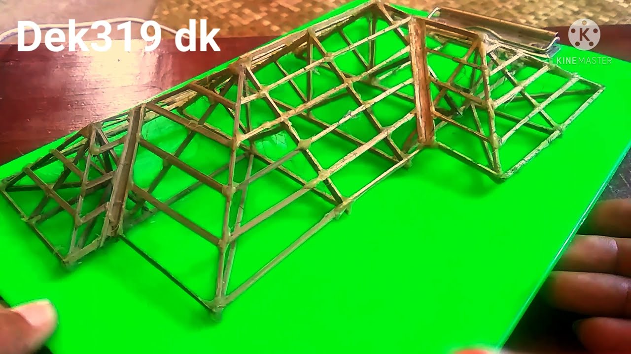 Gambar perencanaan kuda kuda rangka atap Limas step 3 menggunakan stik skala=2:1 by Dek319 dk