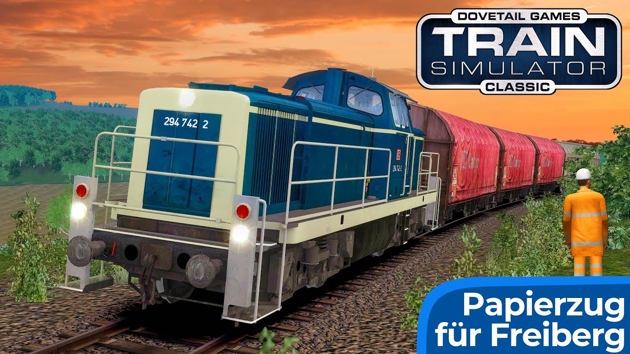 Nahgüterzug aus der Papierfabrik | TRAIN SIMULATOR CLASSIC | Diesellok BR 294 – Projekt Freiberg
