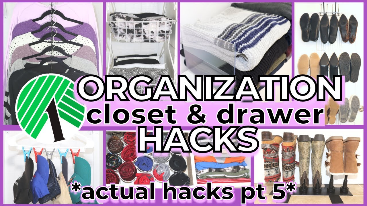 *NEW* Dollar Tree CLOSET Organization Hacks