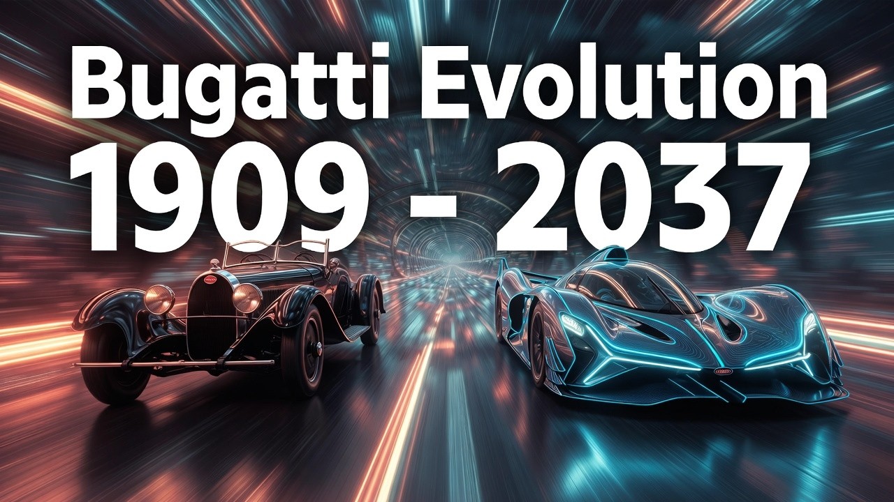 Bugatti Car Evolution 1909–2037 | Veyron to Bugatti Chiron