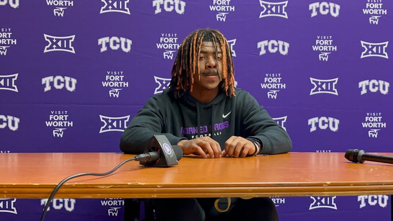 TCU WR JoJo Earle talks loss to Oklahoma
