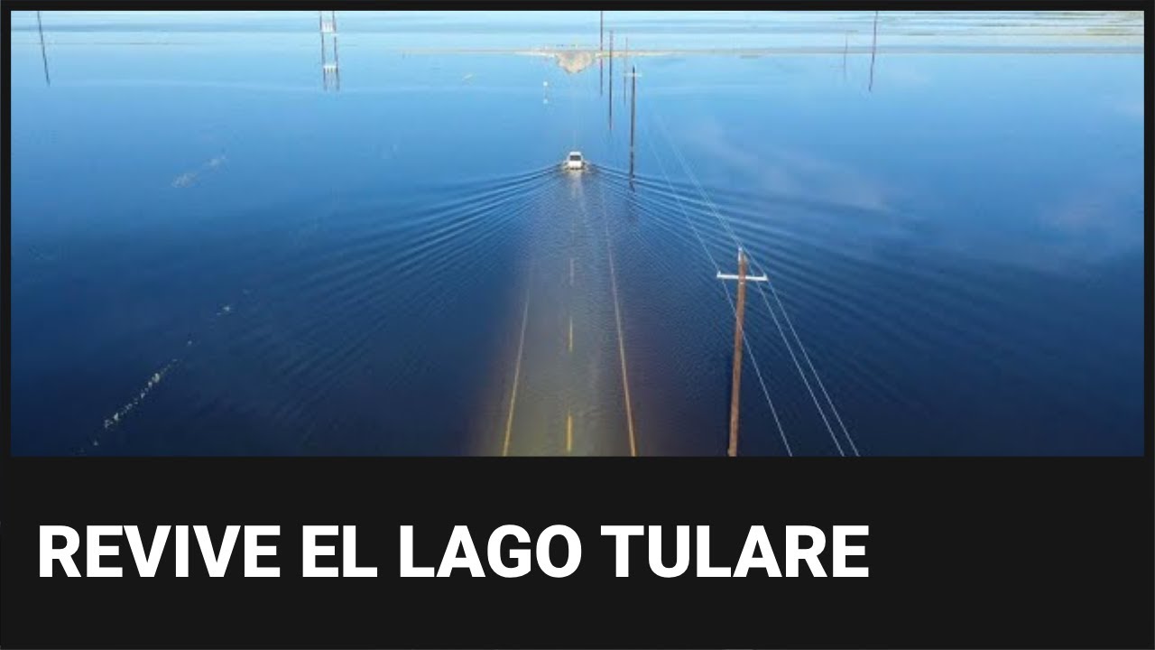 Lago fue secado artificialmente y la naturaleza lo revivió: bajo sus aguas quedaron casas y caminos