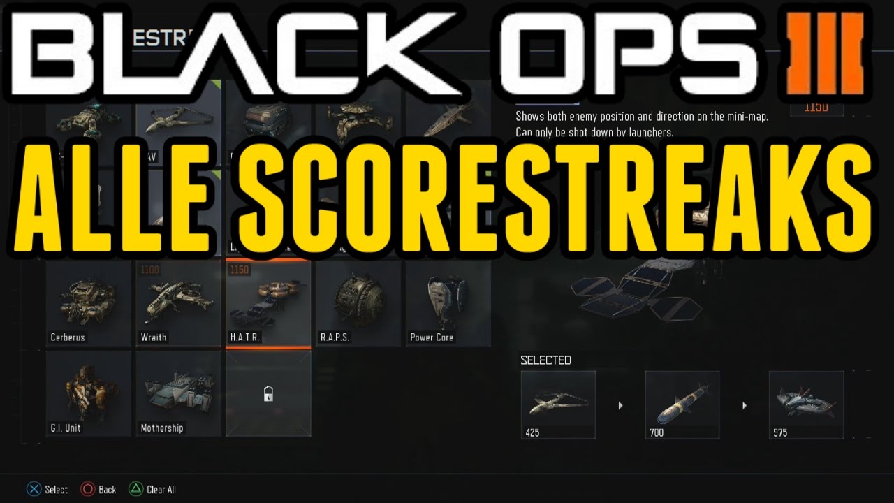 Black Ops 3: ALLE SCORESTREAKS | NEUER VSAT! (BO3 Beta) | COD BO3 Killstreaks German/Deutsch