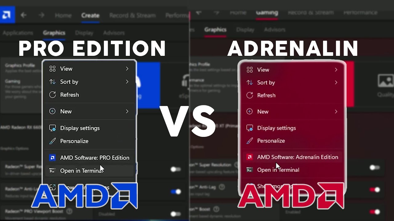 Драйверы AMD PRO EDITION и ADRENALIN EDITION *Лучшие настройки*