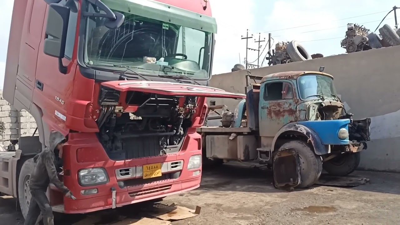 تفليش محرك مارسيدس برداين مع فتح طخم نوزلات اكتروز حجم 46 مع وسام🎖️الفيتر 🇮🇶 🛠️🪛🔧🔨 ⚙️🔩⚒️ 🎥 💐