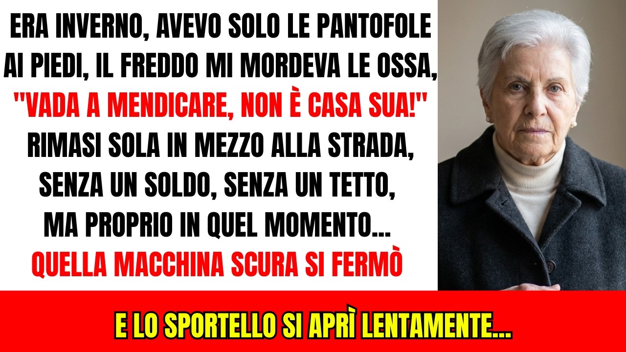 Mia Nuora Mi Spinse Fuori In Camicia Vada A Mendicare!, Ma Un'Auto Con Vetri Scuri Si Fermò...