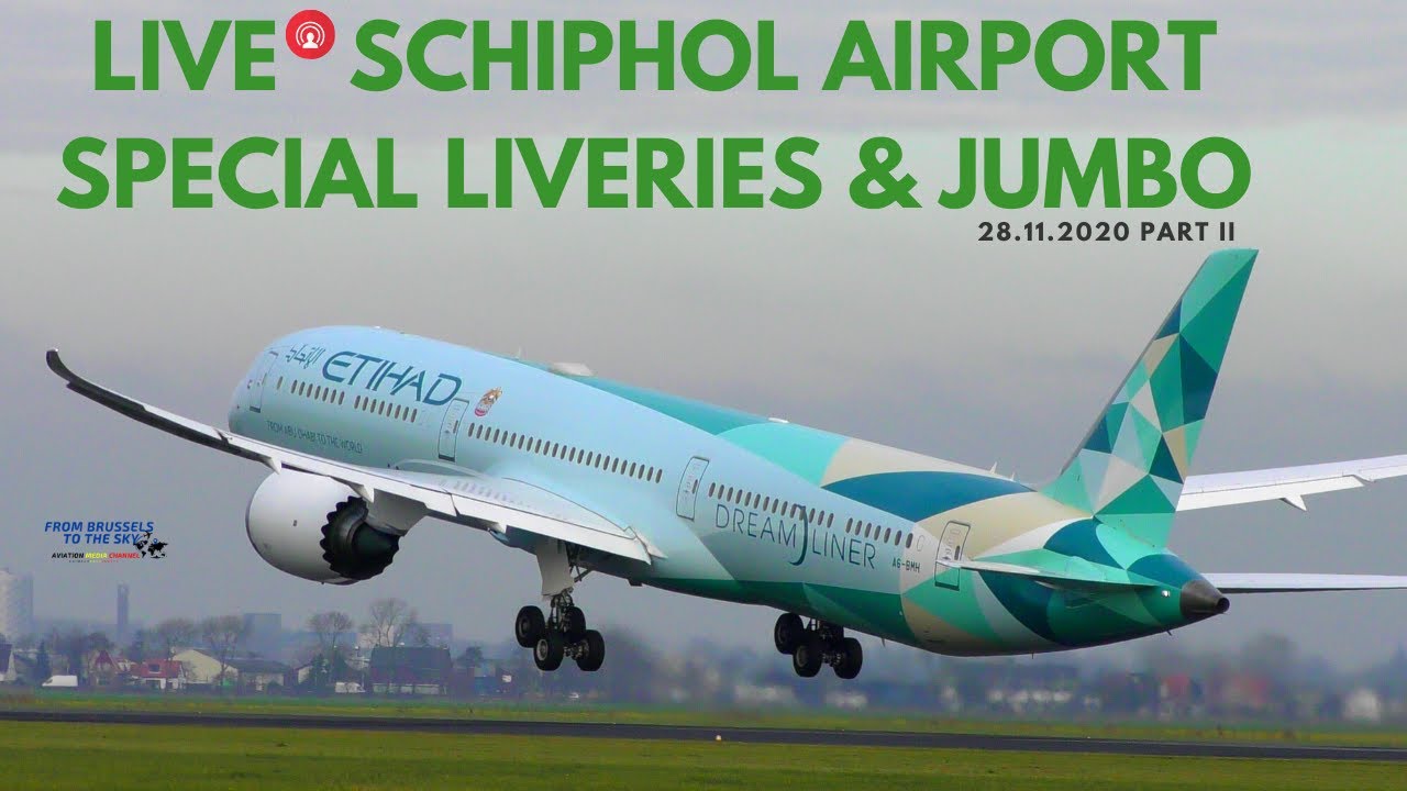 Planespotting Live From Amsterdam #Schiphol Airport