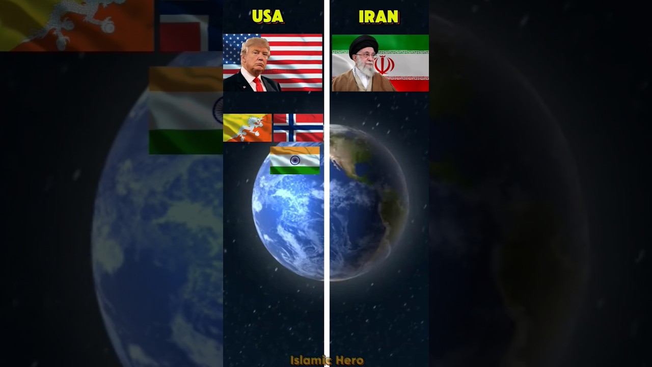 Countries that support USA vs Iran #shorts #viral #countryflags