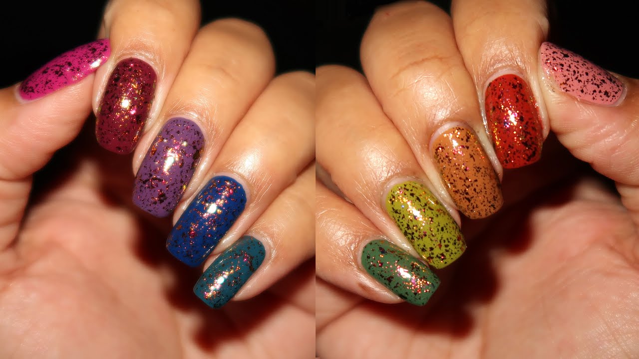 Holo Taco Fallen Flake Skittles | Speedpaint & Polish in Motion | MSLP