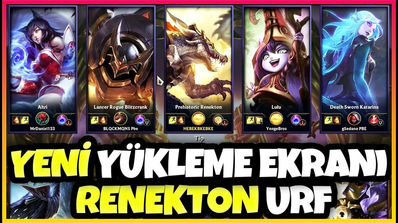 YENİ YÜKLENME EKRANI VE URF ALTIN SPATULA KULÜBÜ! RENEKTON URF!!