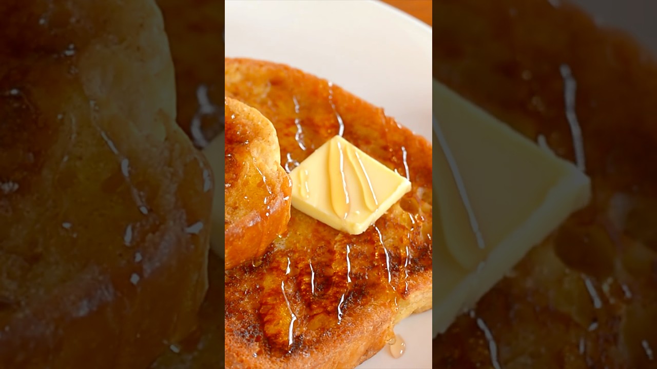 Classic French Toast 🍞✨ Crispy outside, soft & fluffy inside!