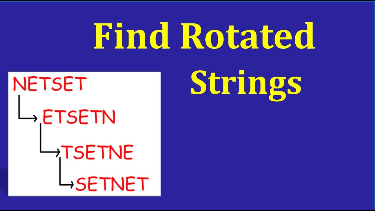 Find Rotated #String | #Python