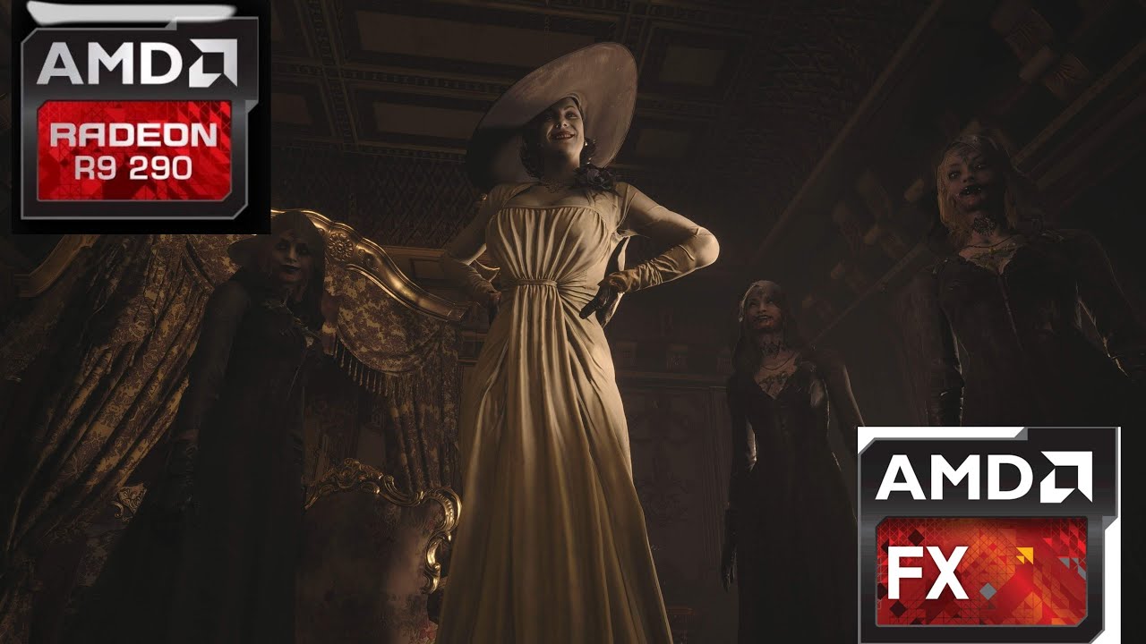 Resident Evil Village Demo + AMD FX 8350 + AMD R9 290 Max Settings @1080p
