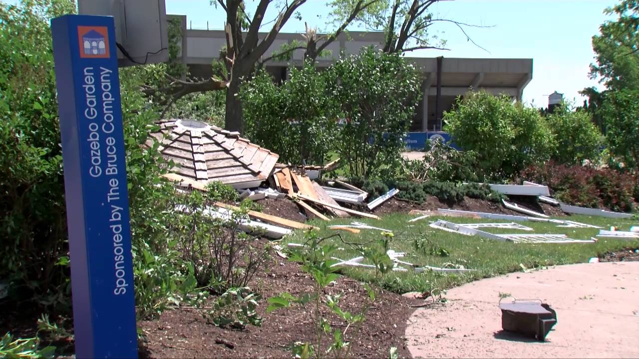 Damage From EF2 Tornado
