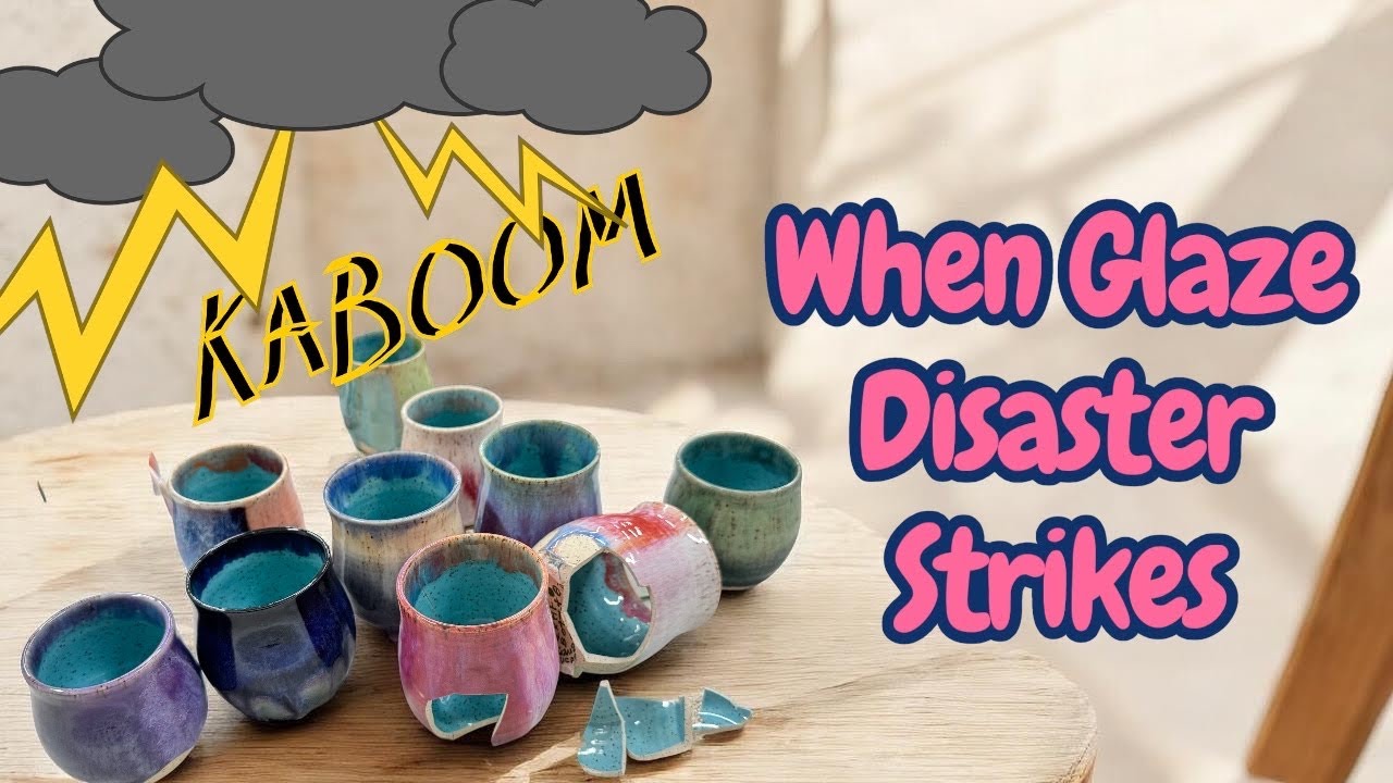 A glaze disaster kiln unloading, but not all is lost 