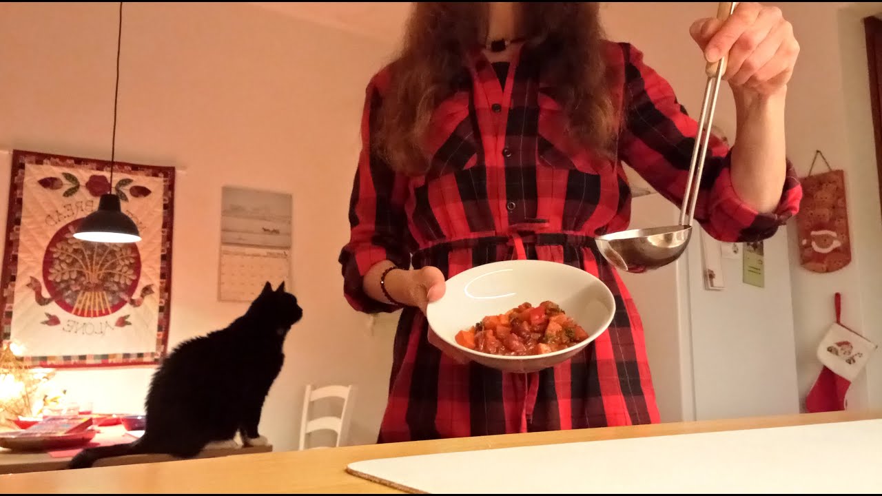 Langsames Leben auf dem Land/ Gemütliches Chili kochen an kalten Wintertagen