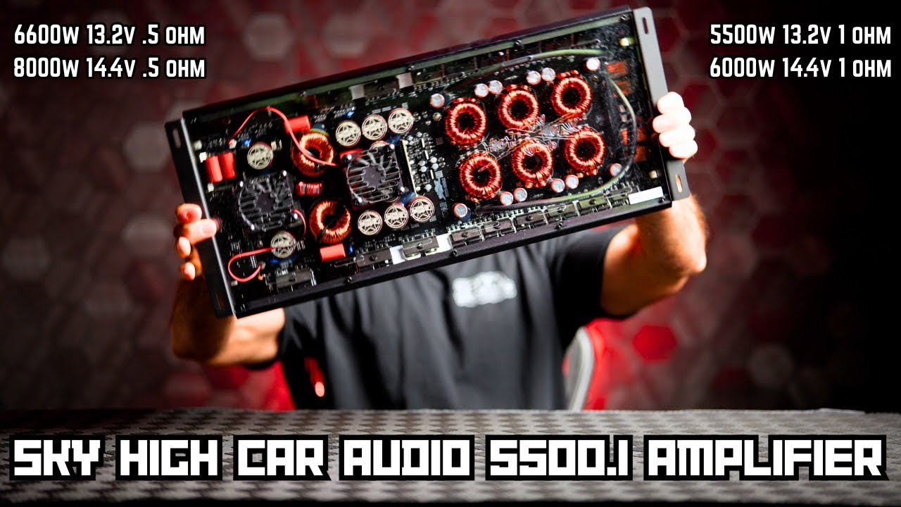 Автомобильный усилитель Sky High Car Audio 5500.1. Создан любителями баса для любителей баса.