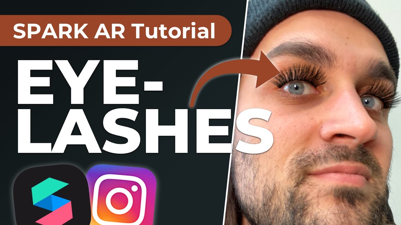 Add Eyelashes in Spark AR Studio - Tutorial | Create a beauty Effect for Instagram Filters.