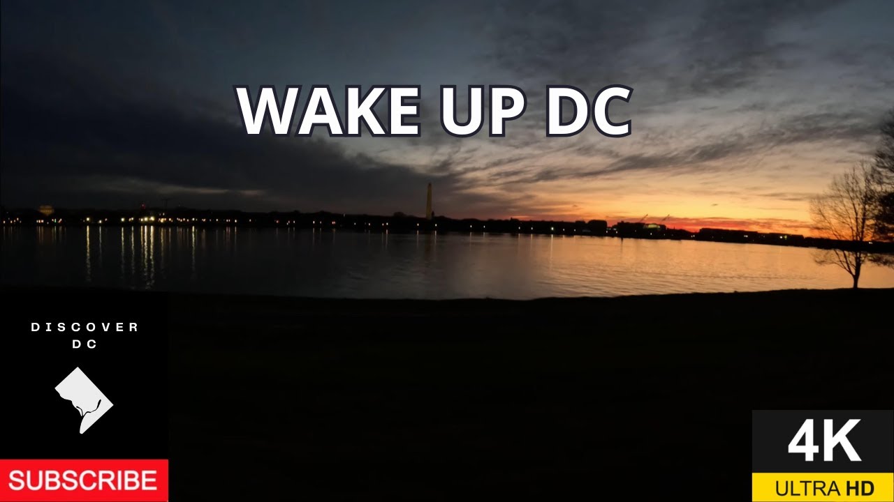 Washington DC Sunrise Drive - City Waking Up - 4k POV Washington DC Driving Tour #dashcam #dc #4k