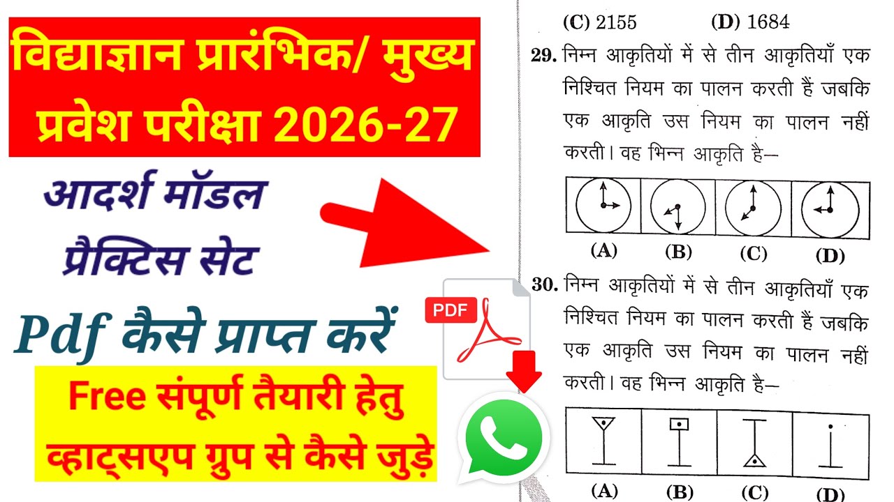 Vidyagyan Class 6 Reasoning Model Paper 2025 | Full Entrance Exam Practice Set 
