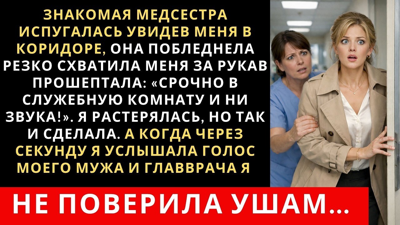 Знакомая медсестра испугалась увидев меня в коридоре, она побледнела резко схватила меня за рукав
