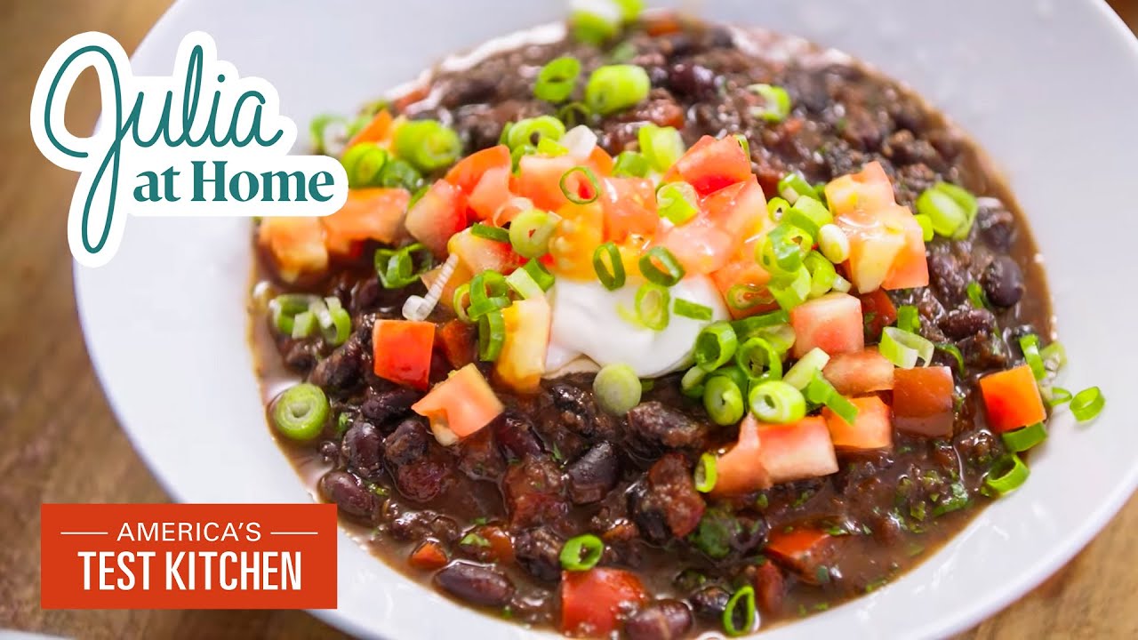 Black Bean Chili, Jalapeno-Cheddar Scones, & Slow-Cooker Flan | Full Episode | Julia at Home (S4 E7)