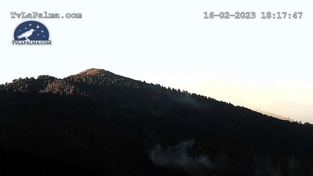 Camara directo nieve en el Roque de Los Muchachos