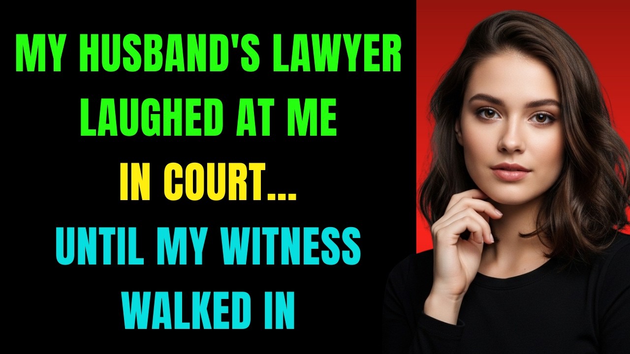 My Husband's Lawyer Laughed at Me in Court — Until My Witness Walked In...