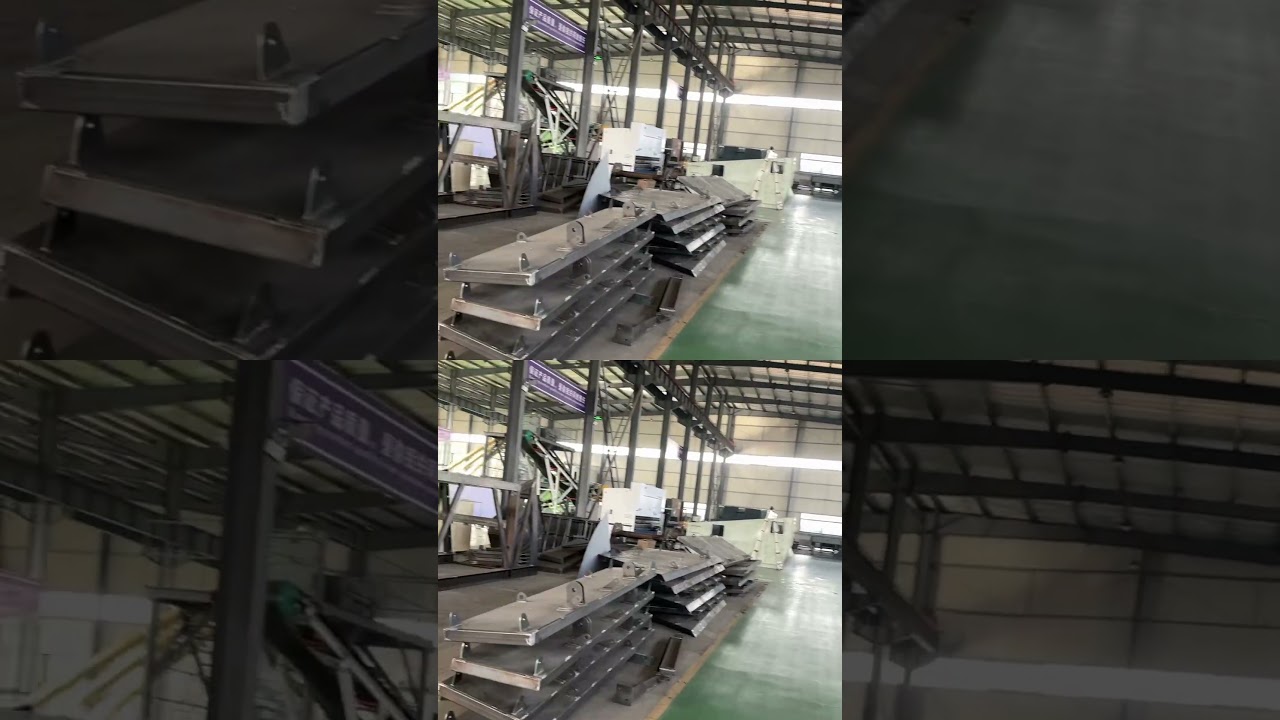 Mobile concrete plant is making 