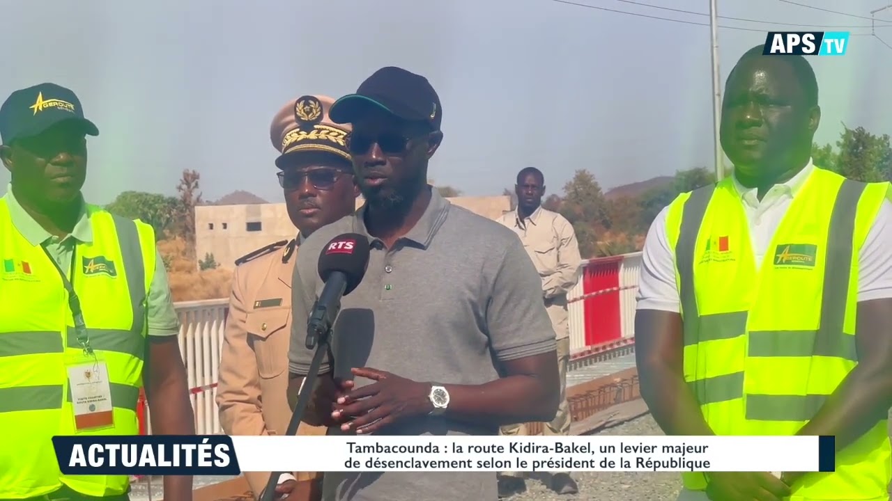 La route Kidira-Bakel, un levier majeur de désenclavement selon le président de la République