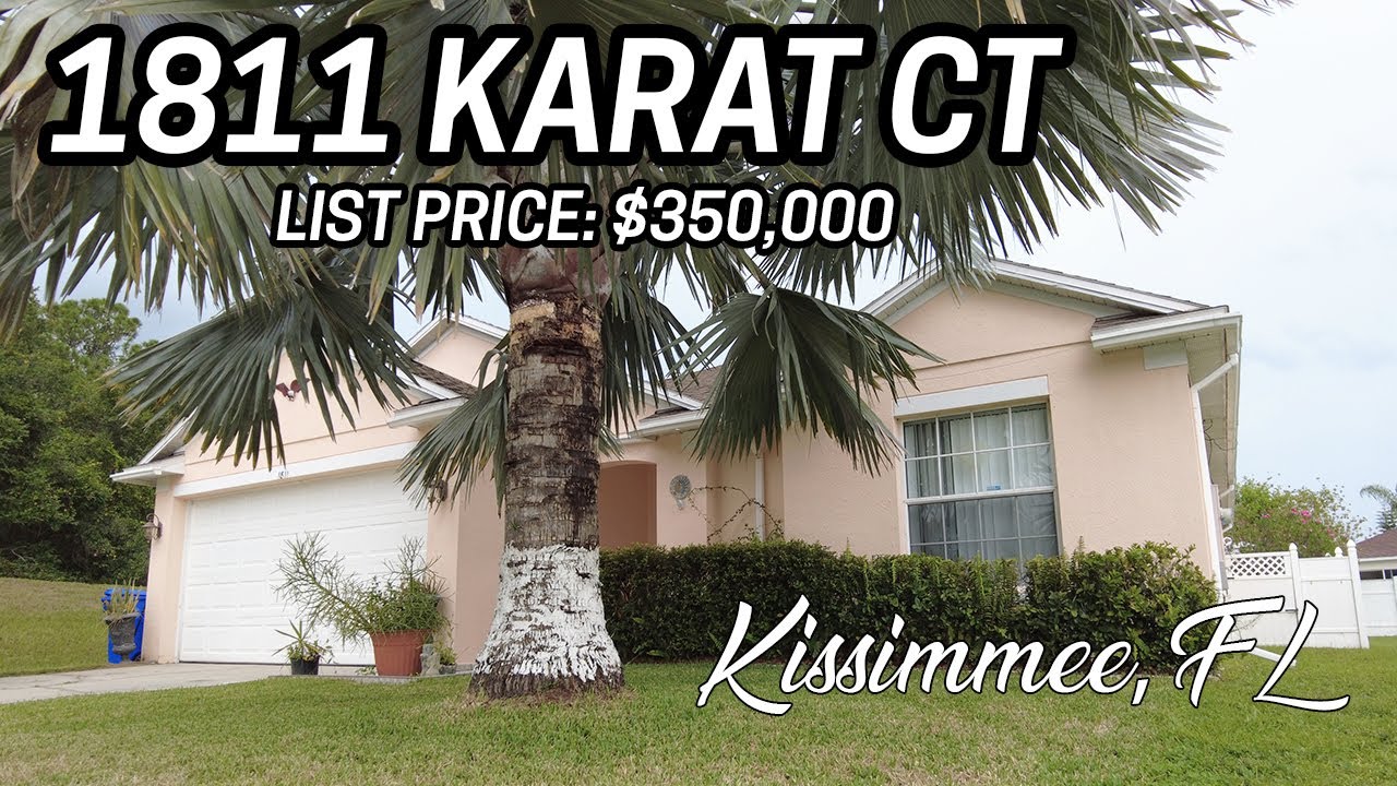 New Listing: 1811 Karat Ct. Kissimmee, FL | 3br 2ba 1,437 sq ft #homesforsale #realestate