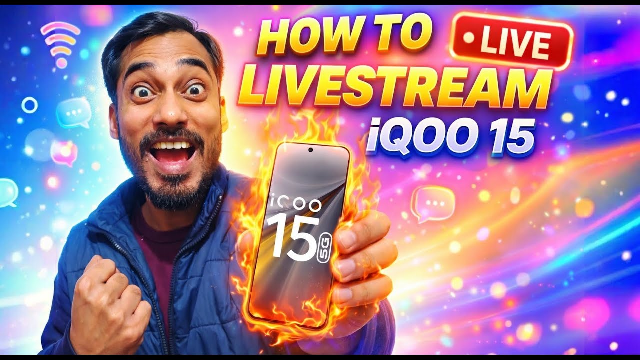 How to Livestream BGMI from iQOO 15 🔥 | IQOO 15 Streaming Assistant Tutorial For Screen Mirroring