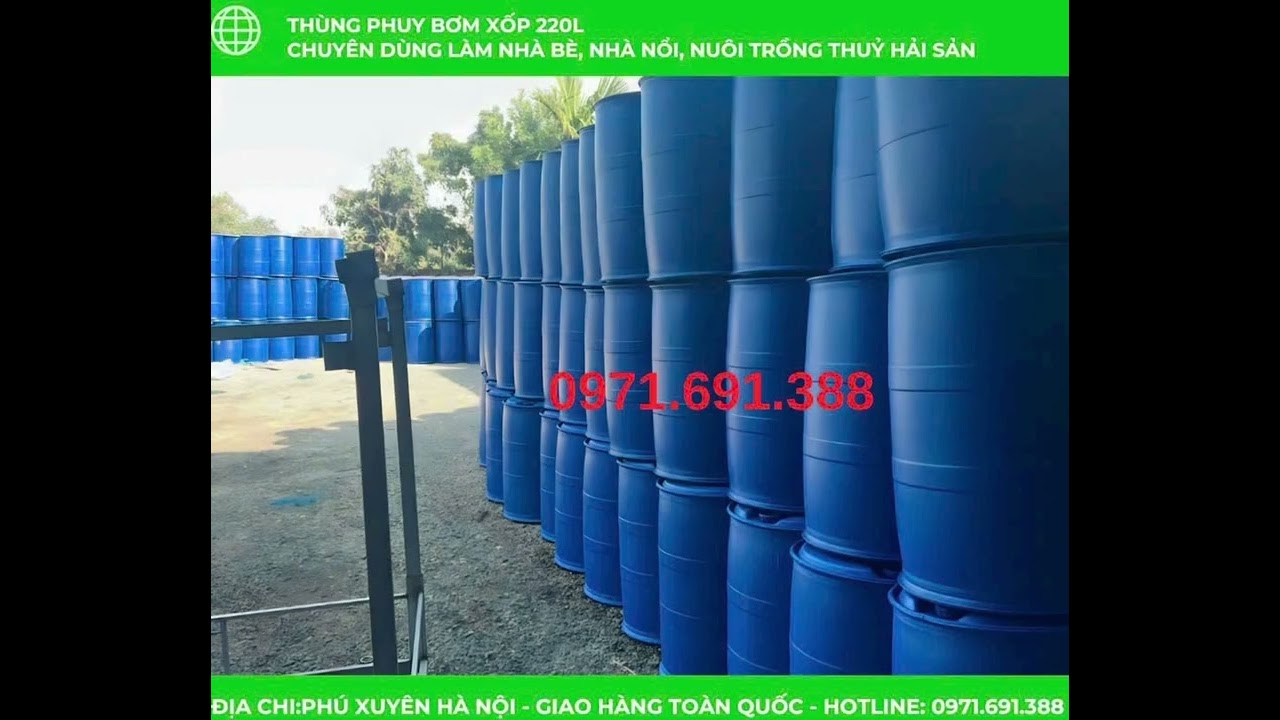 Thùng phuy bơm Xốp Công Ty Mai Ngọc Vinh Giá Tại nhà máy 
