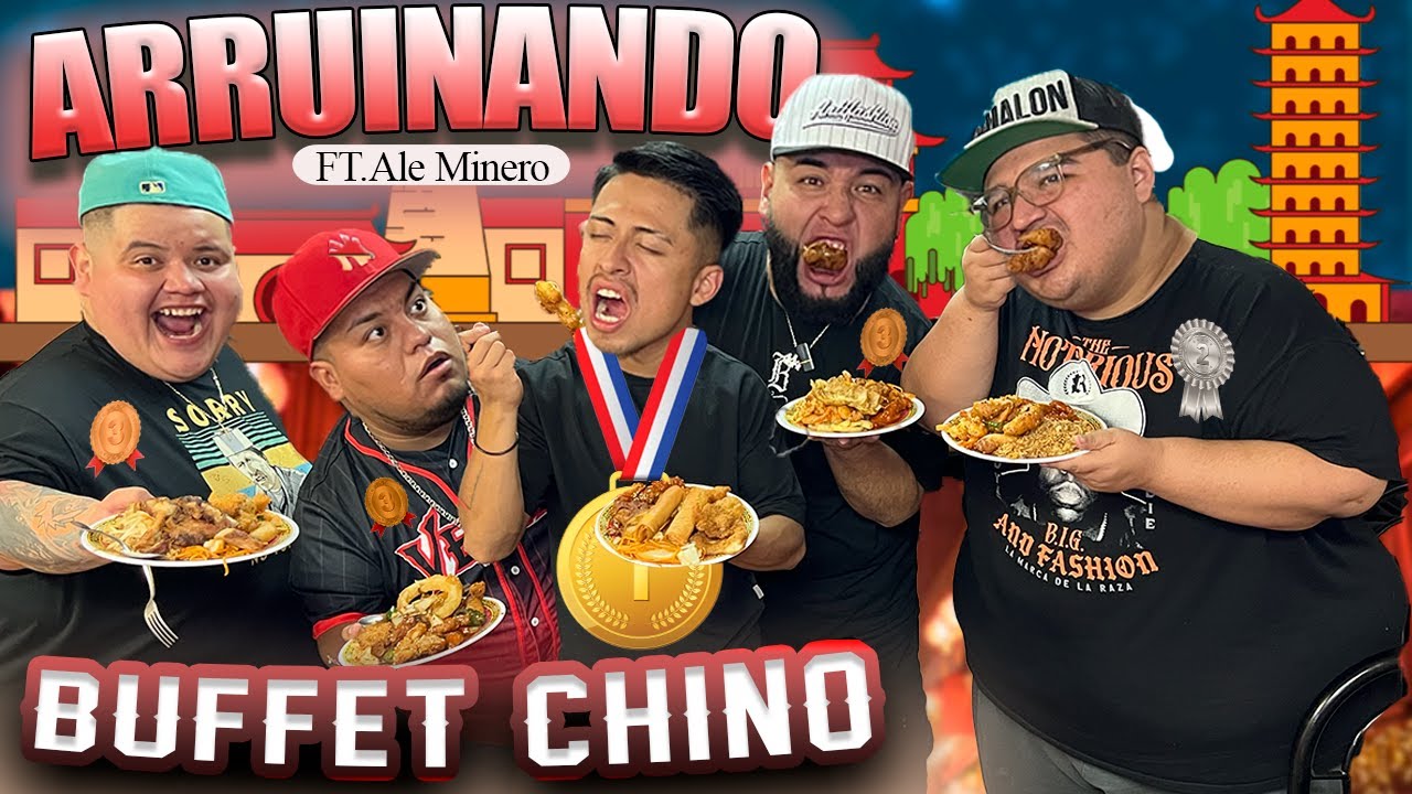 Desafío: BUFFET chino y 3 horas de COMER sin LÍMITE con ALE MINERO