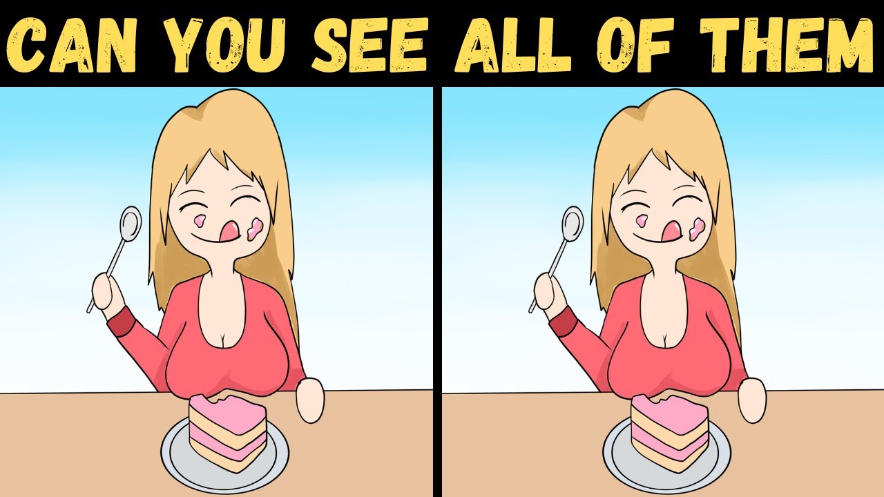 FIND THREE DIFFERENCE - Only Genius Can See All - Fun Puzzle #54