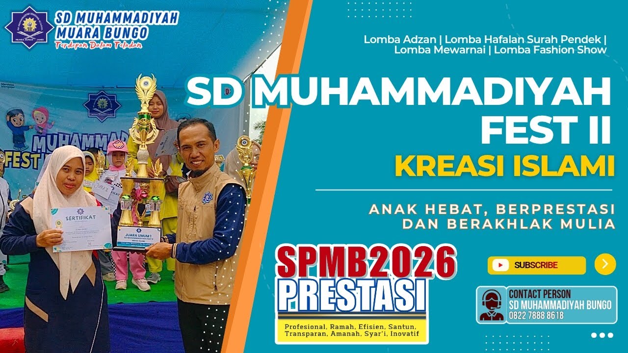 Pembukaan SD Muhammadiyah Fest II Kreasi Islami Tahun 2026